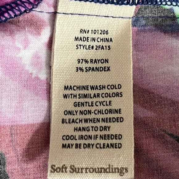 Soft Surroundings Mignon Top in Righteous Violet - NEW - Size Medium - Picture 6 of 8